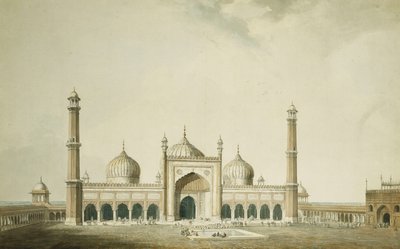 Die Jama Masjid, Delhi von William Daniell