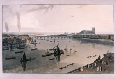 Blick auf London vom Somerset House, 1805 von William Daniell