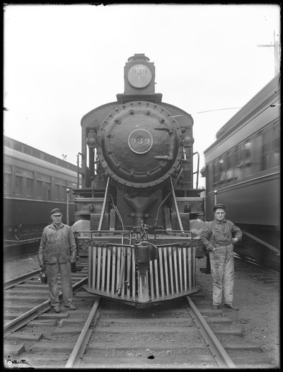Erie Railroad Lokomotive, frontal, ca. 1911-12 von William Davis Hassler