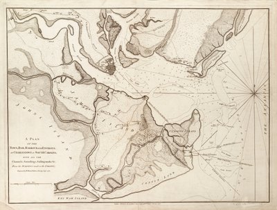 Plan von Charlestown, South Carolina von William Faden