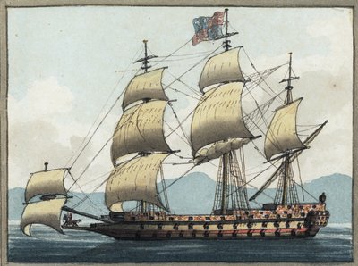 Die Royal Sovereign zur Zeit von Charles II. von William Ffarington