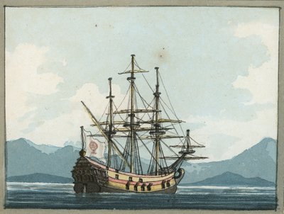 Venezianische Galeere in der Schlacht von Lepanto von William Ffarington