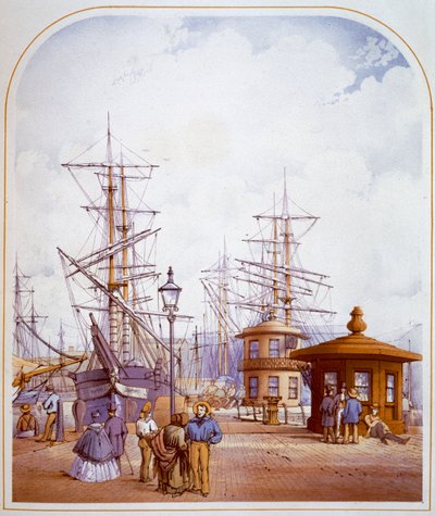 Waterloo Docks, Liverpool, 1864 von William Gawin Herdman