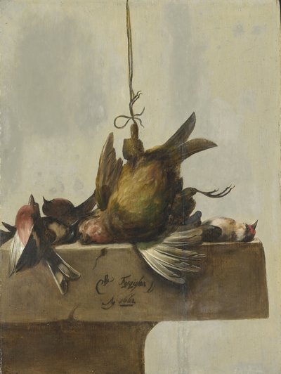 Stillleben mit Vögeln von William Gowe Ferguson