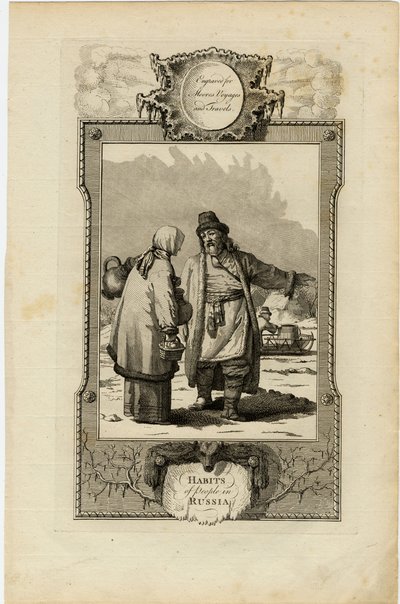 Gewohnheiten der Moskauer, ca. 1730 von William Grainger