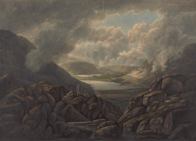 Blick auf die Seen Buttermere und Crummock Water von William Green