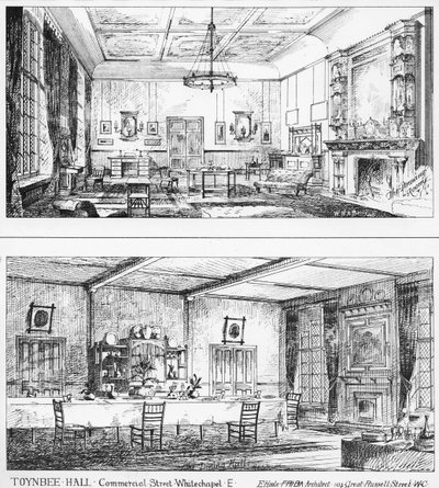 Innenansicht von Toynbee Hall von William H Atkin Berry
