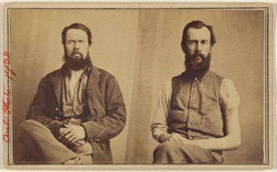 Zwei nicht identifizierte Bürgerkriegsopfer sitzend von William H. Bell
