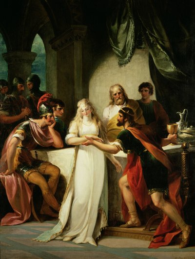 Vortigern und Rowena, 1793 von William Hamilton