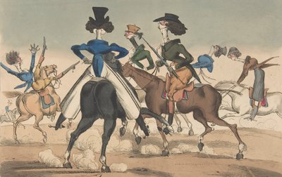 Dandies in Rotten Row, 21. Januar 1819 von William Heath