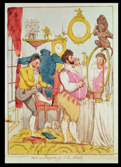 Regency a la Mode, Karikatur von William Heath