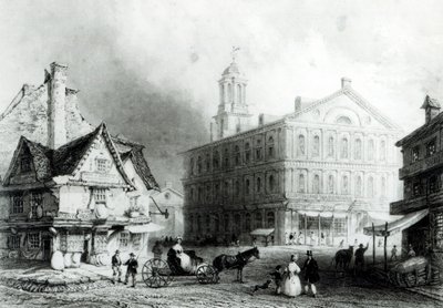 Faneuiel Hall, Boston von William Henry Bartlett