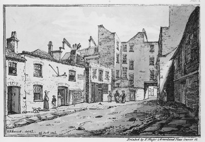 Ansicht der Cato Street, 1820 von William Henry Harriott