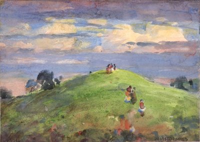 Auf dem Sonnenuntergangshügel, 1926 von William Henry Holmes
