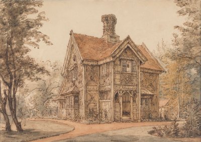 Eine Lodge in Cassiobury von William Henry Hunt