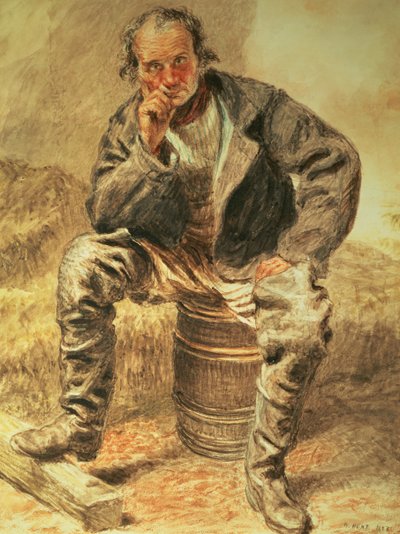 Ein Austernfischer, 1827 von William Henry Hunt