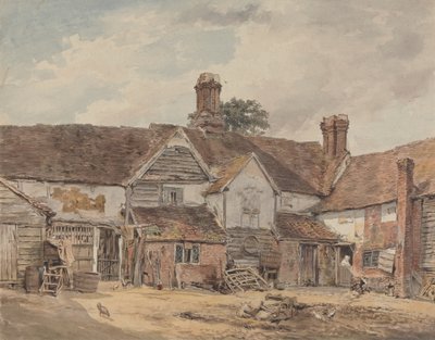 Alte Bauerngebäude von William Henry Hunt