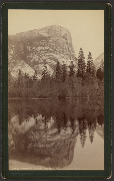 Spiegelsee, Yosemite von William Henry Jackson