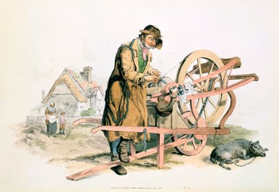 Messerschleifer, 1808 von William Henry Pyne