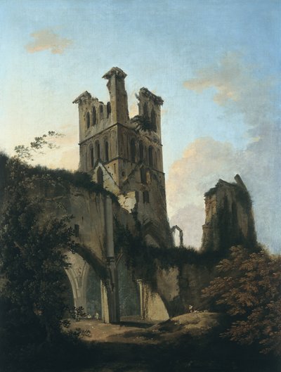 Ruinen der Llanthony Abbey von William Hodges