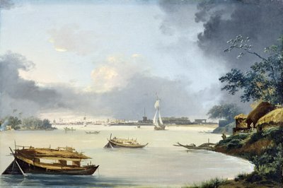 Ansicht von Kalkutta, ca. 1790 von William Hodges