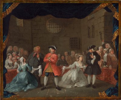 Eine Szene aus der Bettleroper von William Hogarth