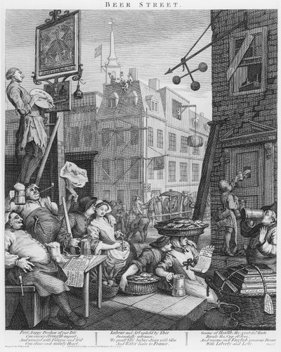 Bierstraße von William Hogarth