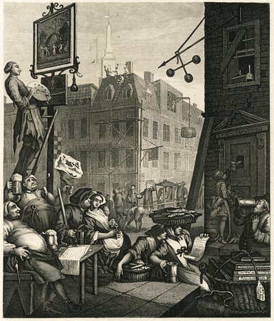 Bierstraße, 1751 von William Hogarth