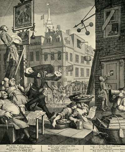 Beer Street, 1751, 1925 von William Hogarth