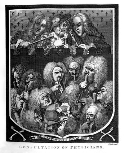 Konsultation der Ärzte von William Hogarth von William Hogarth