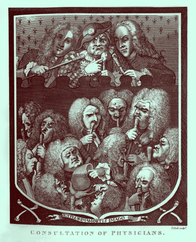 Konsultation der Ärzte von William Hogarth von William Hogarth