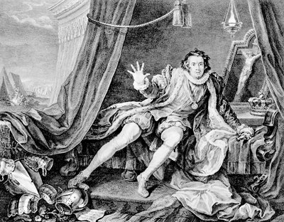 David Garrick als Richard III., 1746 von William Hogarth