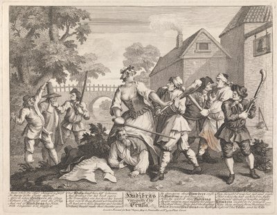 Hudibras von Trulla besiegt von William Hogarth