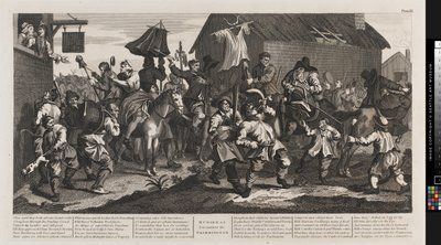 Hudibras und der Skimmington von William Hogarth