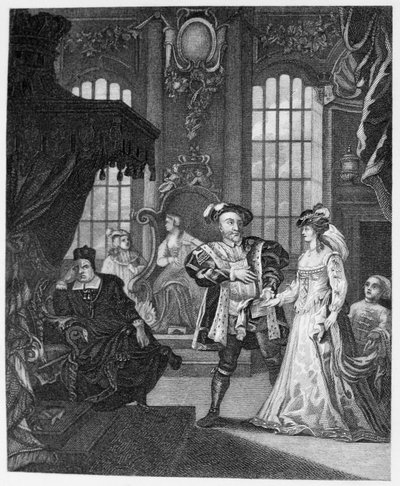 König Heinrich VIII. und Anna Boleyn von William Hogarth