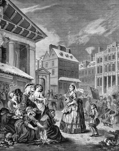 Morgen - Londoner Straßen von William Hogarth