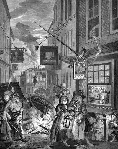 Nacht - London von William Hogarth