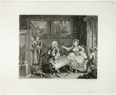 Platte zwei, aus Ein Hurenleben von William Hogarth