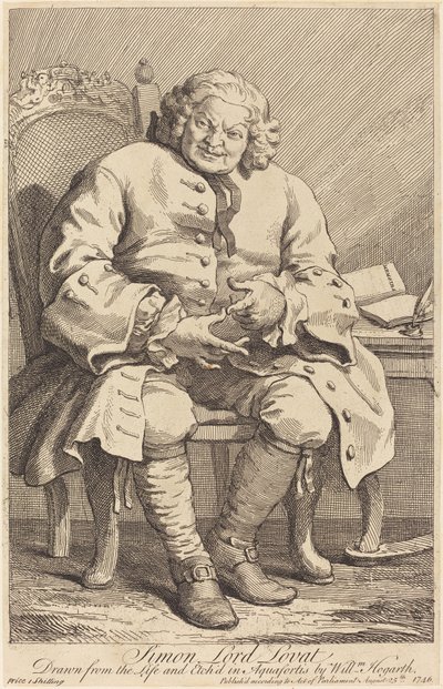 Simon Lord Lovat von William Hogarth