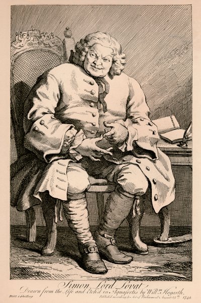 Simon, Lord Lovat, 1746 von William Hogarth