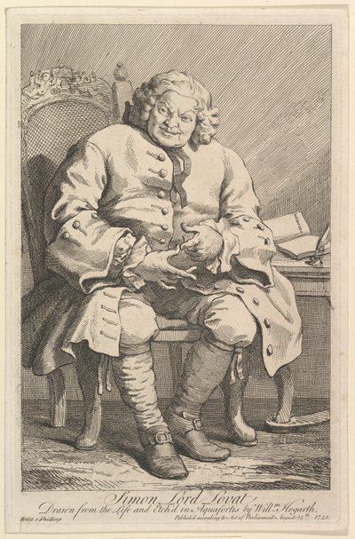 Simon Lord Lovat, 1746 von William Hogarth