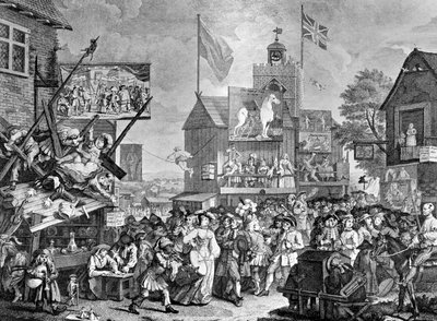 Southwark-Messe, 1733 von William Hogarth