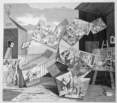 Die Schlacht der Bilder von William Hogarth