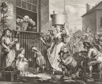 Der erzürnte Musiker von William Hogarth