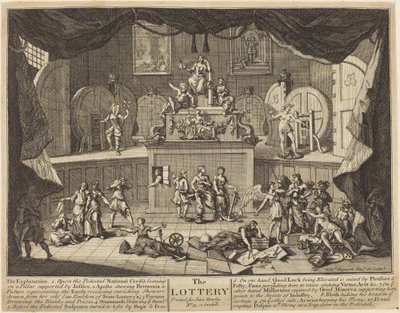 Die Lotterie von William Hogarth