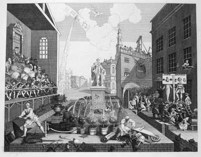 Die Zeiten, Platte 2 von William Hogarth