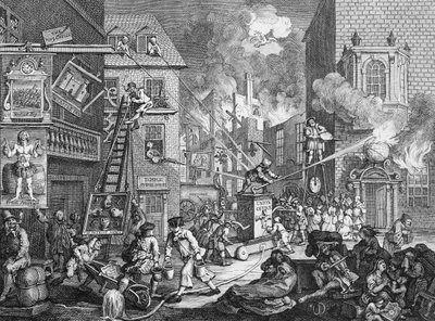 Die Zeiten, Platte I, 1762 von William Hogarth