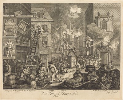 Die Zeiten, pl.1 von William Hogarth