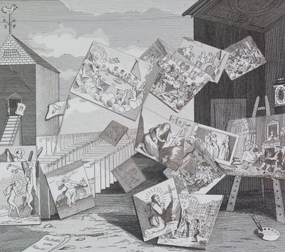 Die Schlacht der Bilder von William Hogarth
