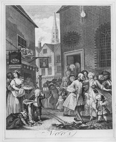 Tageszeiten, Mittag, 1738 von William Hogarth